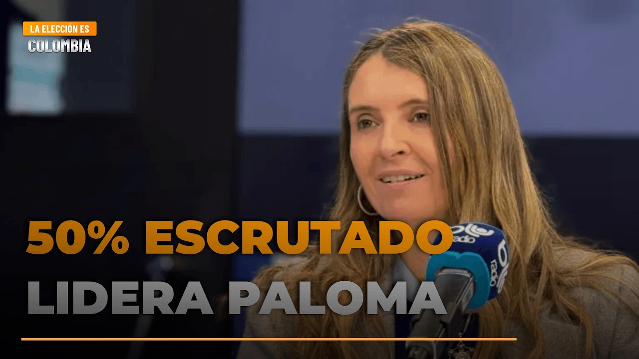 Boletín 20 de la Registraduría: 50% escrutado y Paloma Valencia lidera
