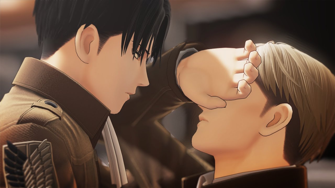 【進撃のMMD】浴槽とネオンテトラ 【エルヴィン・リヴァイ】