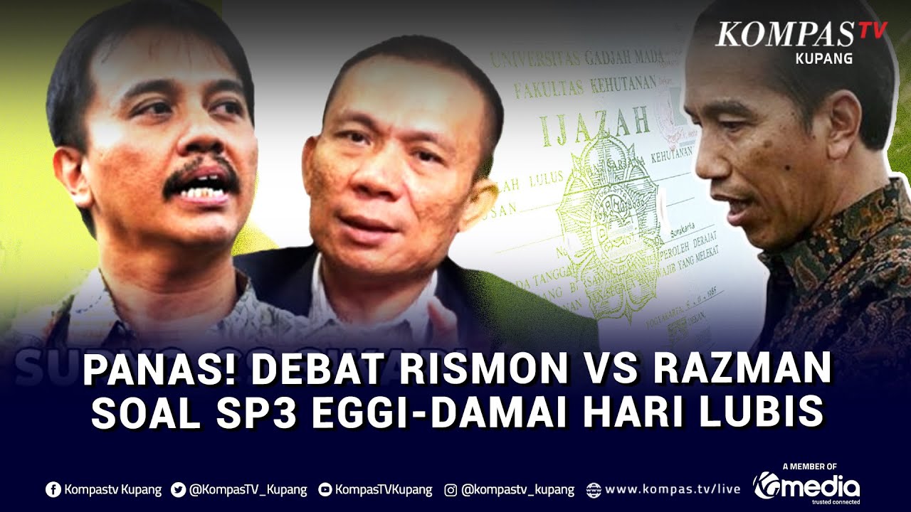 Panas! Debat Rismon Vs Razman soal SP3 Eggi Damai Hari Lubis, Tuding Ada Relasi Kuasa Jokowi