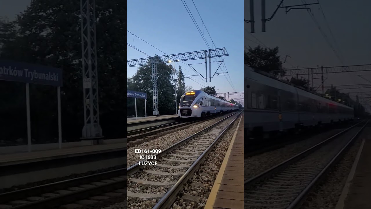 Pesa Dart (43WE/ED161-009) IC1633 ŁUŻYCE  PKP Piotrk&oacute;w Tryb #train #trainspotting #railtrack #pesa