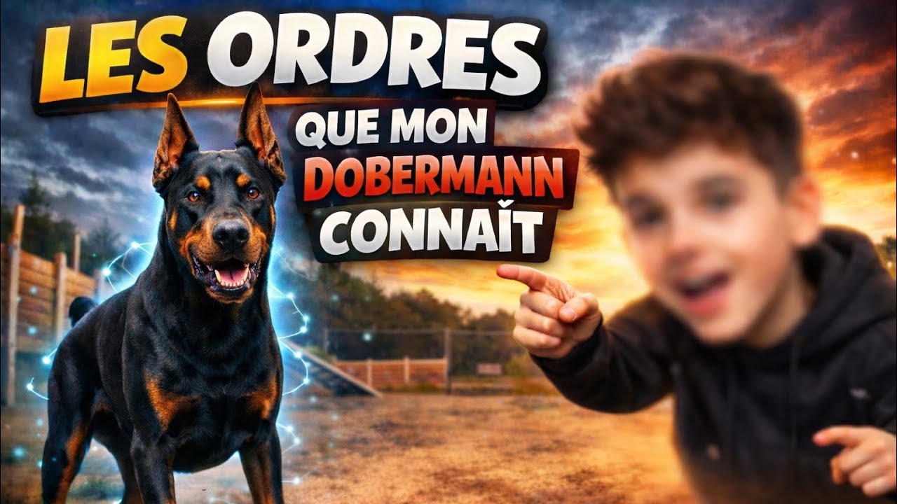 ￼￼￼Les ordres que mon Dobermann connaît et comment je lui ai appris