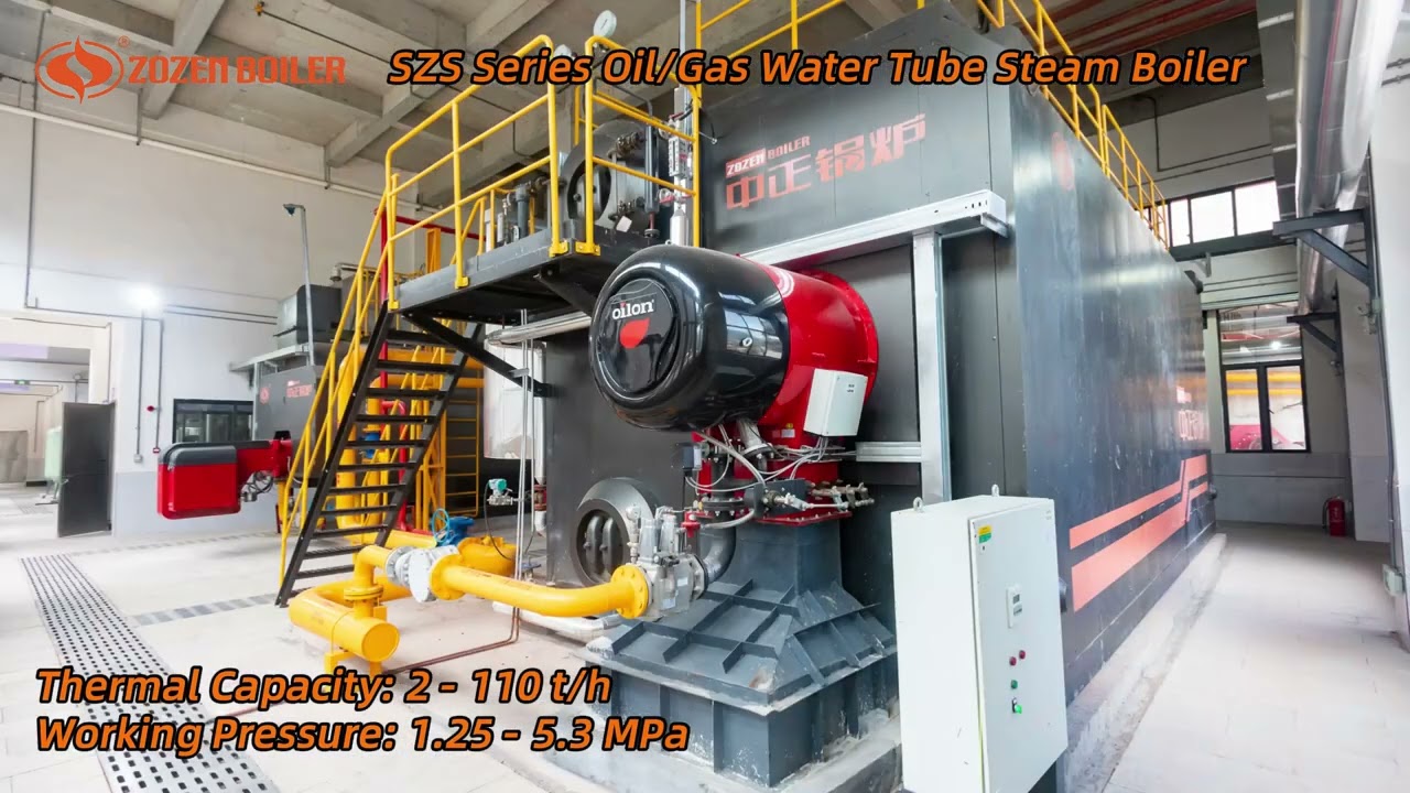 ZOZEN Gas/Oil-Fired Water Tube Steam Boiler | High Efficiency, Low NOx, Smart Control 🚀🔥