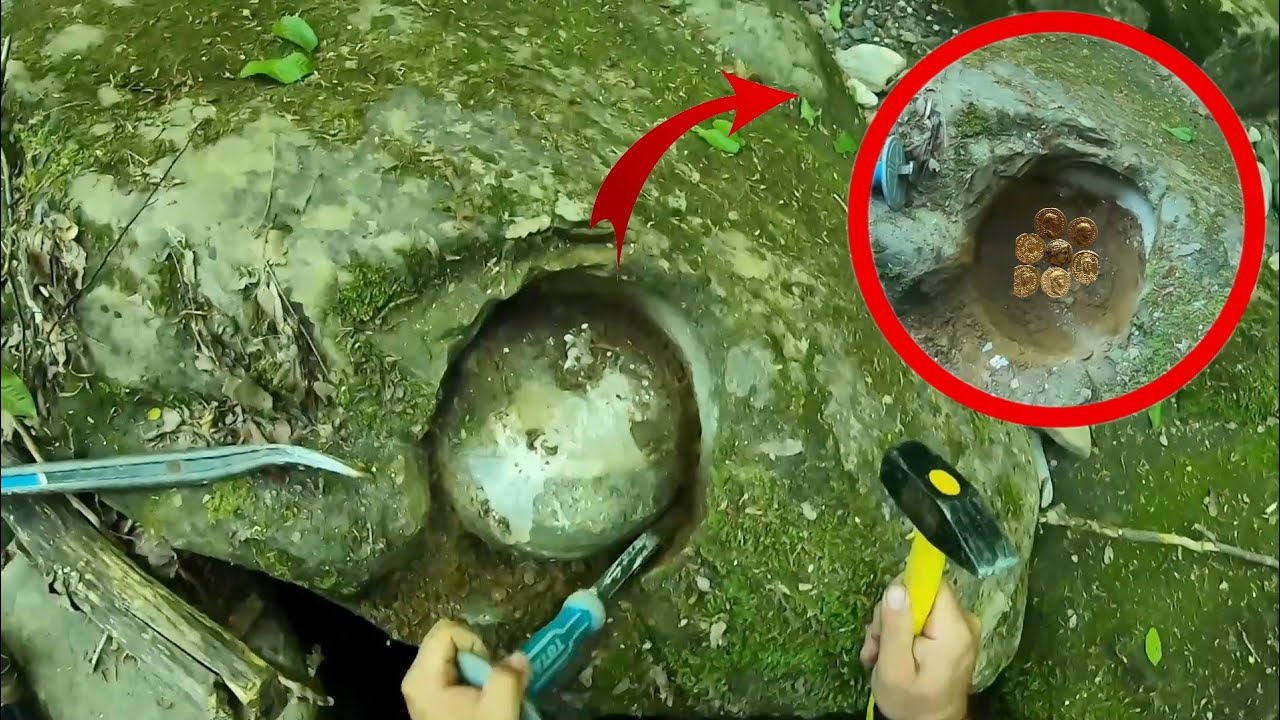 Я нашел сокровище в камне, который был закрыт, как пробка!!!