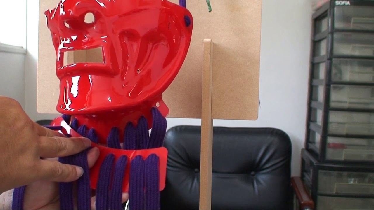 作り方　甲冑　⑥面頬　甲冑組立キット武将『和』