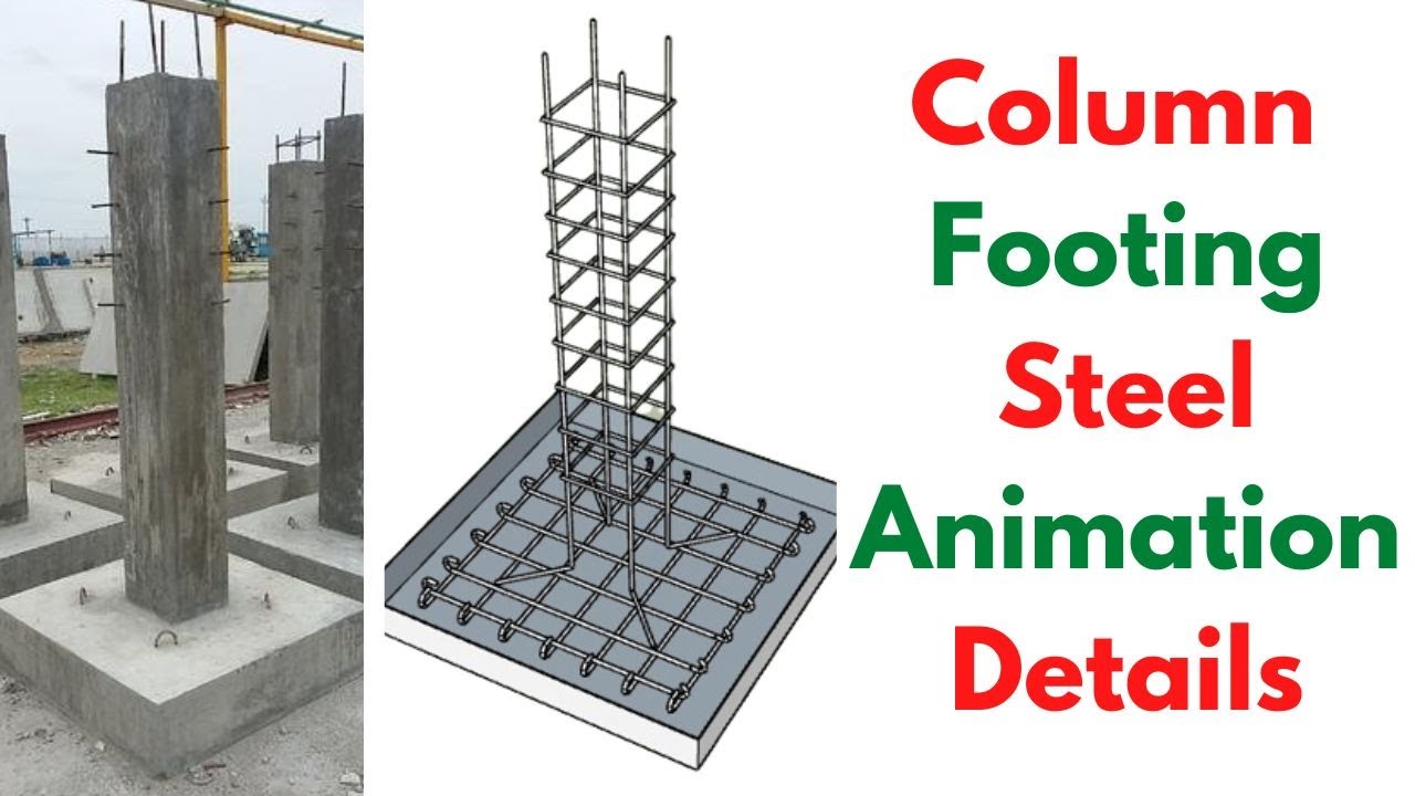 Foundation Details | Column Footing | Footing Reinforcement | BBS of Column Footing |  RCC Column