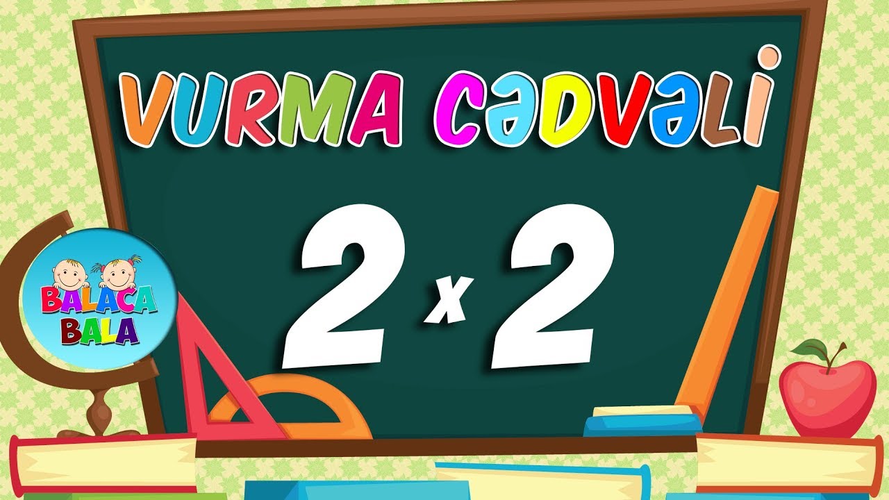 Vurma cədvəli | 2 - yə vurma | Riyaziyyat