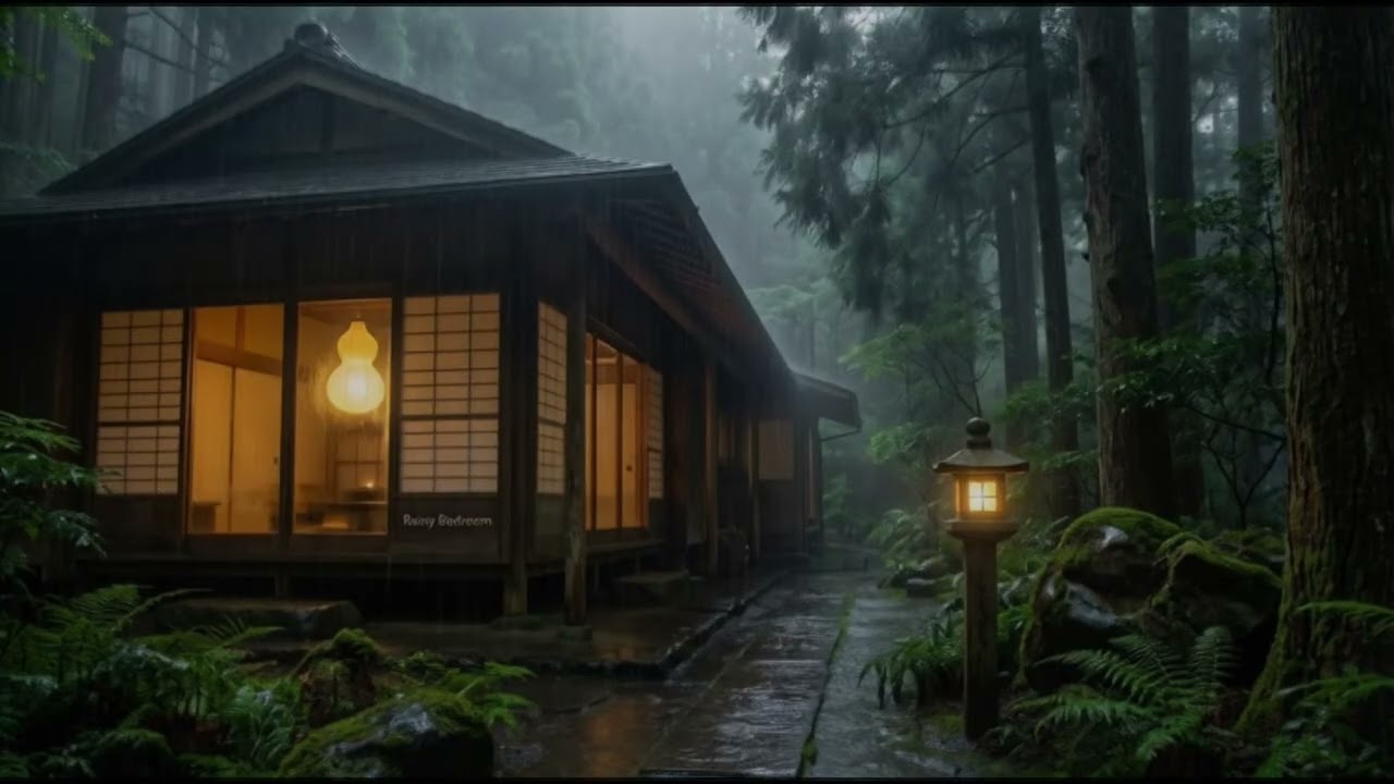 Dark Room Rain Sounds 🌧️ Cozy Night Atmosphere for Deep Sleep & Relaxation