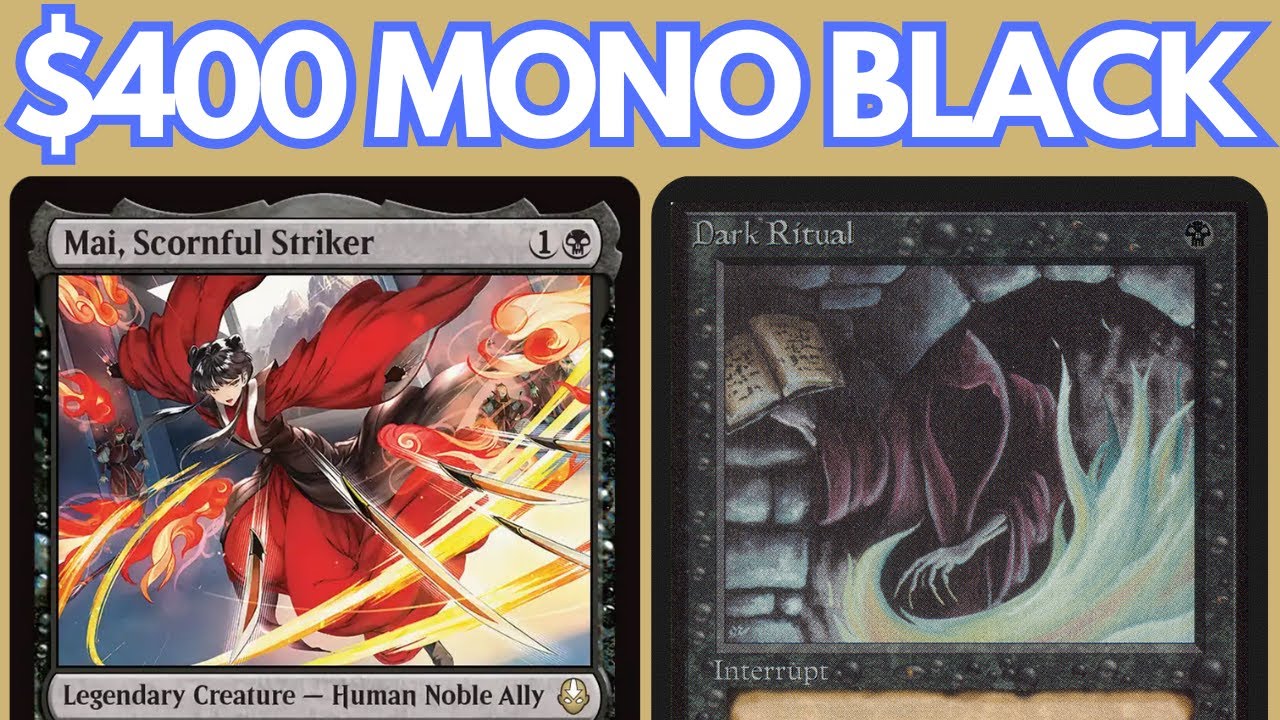 FADE TO BLACK! Legacy Mono Black Aggro with NO RESERVE LIST ft. Mai, Scornful Striker. MTG League