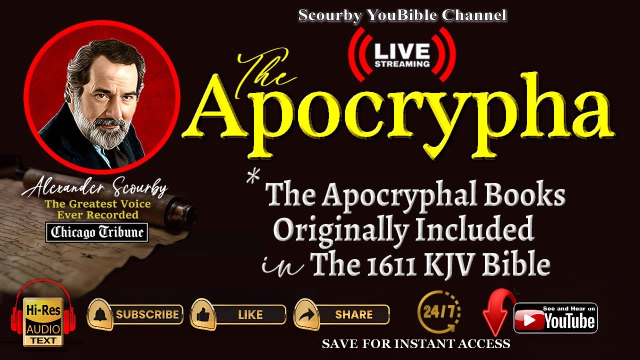 The APOCRYPHA | Live Streaming By Alexander Scourby | Audio and Text, God is Spirit, Truth and Love