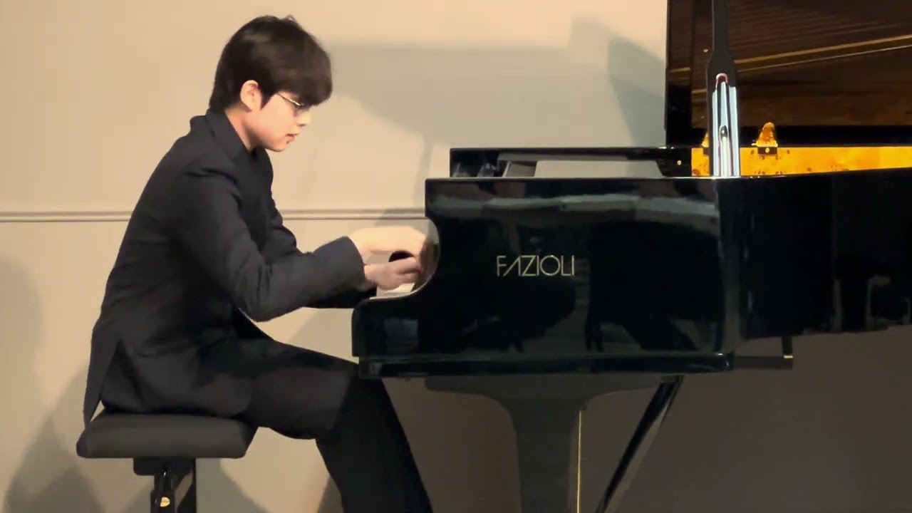 Bach Toccata from Partita, Beethoven Appassionata, Chopin Scherzo