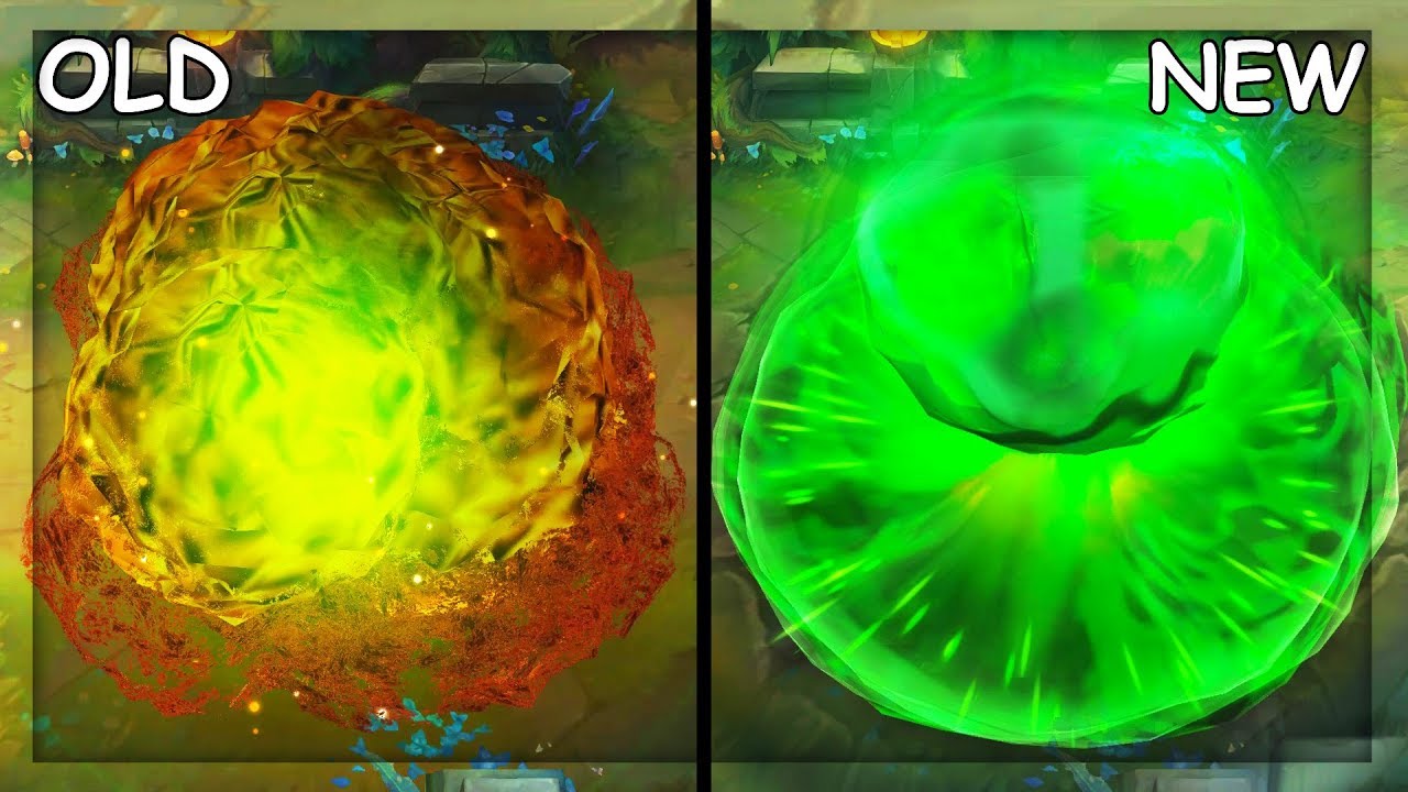 All Ziggs Skins OLD and NEW Visual Effects VFX Update 2019 (League of Legends)