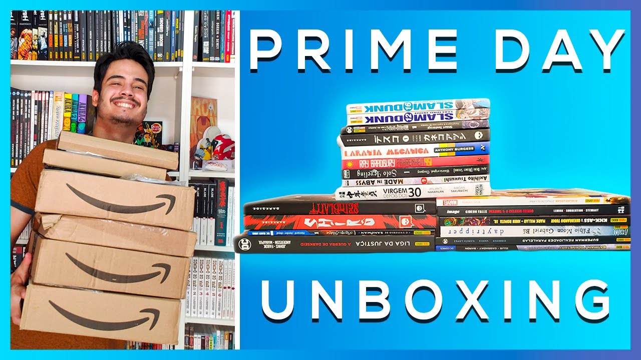UNBOXING l PRIME DAY AMAZON l Livros, HQ, Mangá l Yan Brooks