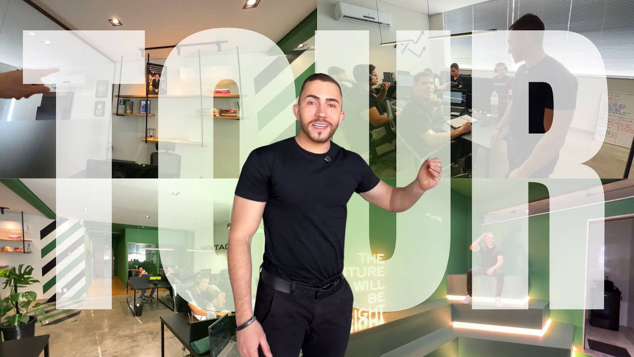 Tour pelo novo escritório da minha agência de marketing | +100 clientes ativos