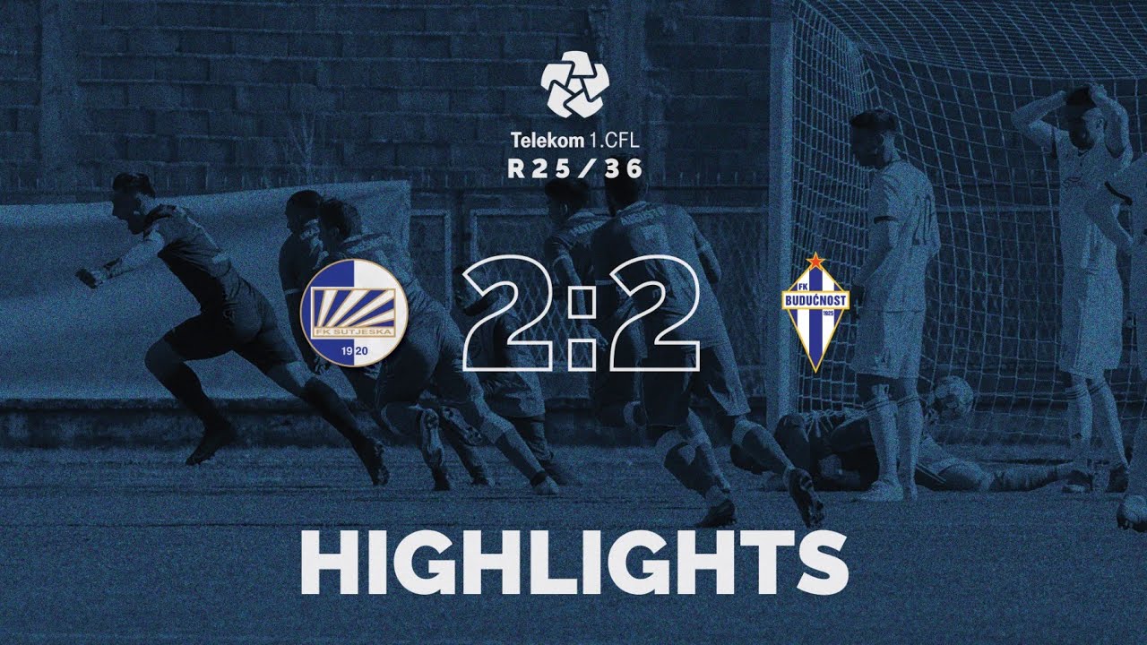 FK Sutjeska - FK Budućnost 2:2 (1:1) (Telekom 1. CFL R25/36)