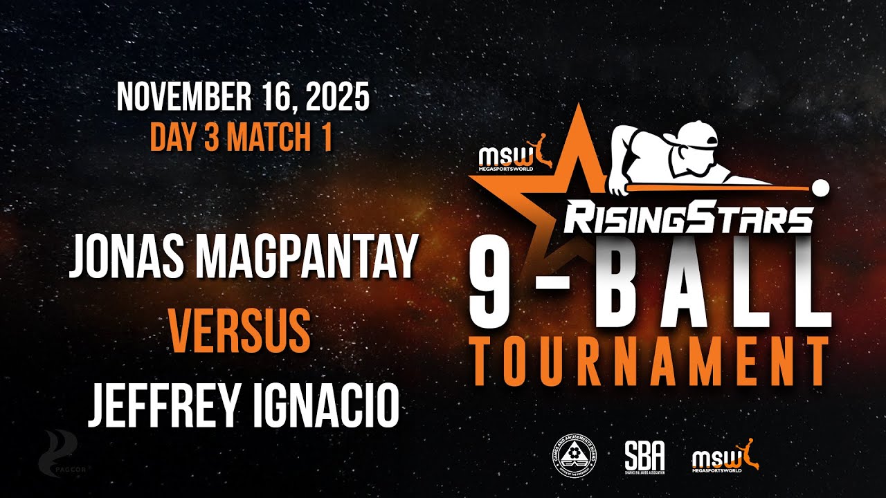 MSW Rising Stars | D3G1 | Jonas Magpantay vs Jeffrey Ignacio | REDCUBE Billiards