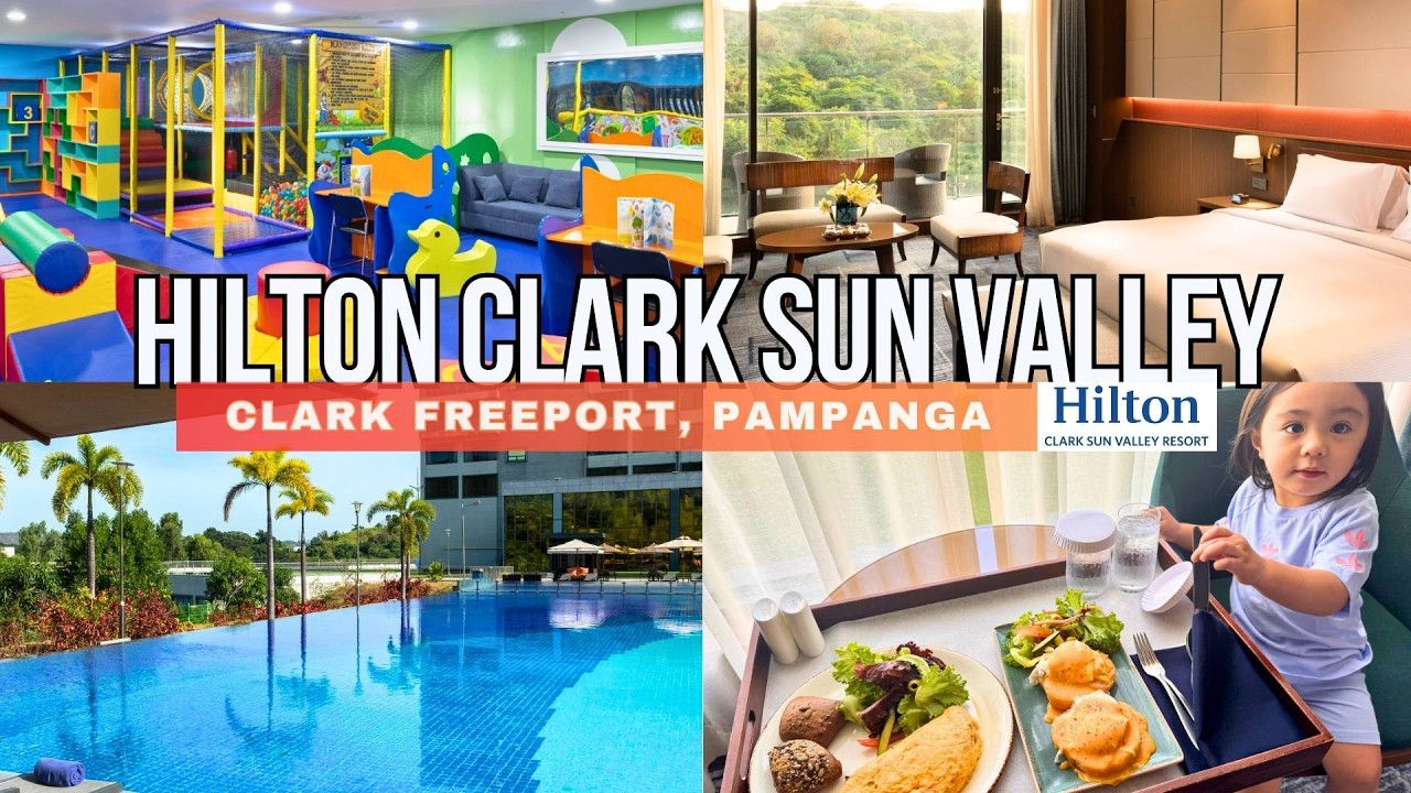 The BEST FAMILY STAYCATION? HILTON Clark Sun Valley Review