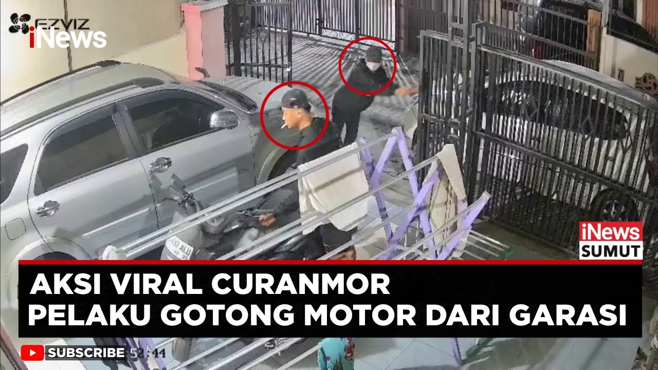 Viral Gotong Motor dari Garasi, Komplotan Curanmor Dibekuk Polisi | iNews Sumut
