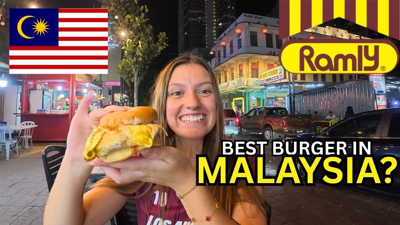 Впервые пробуем ЗНАМЕНИТЫЙ малайзийский бургер «Рамли»! 🇲🇾 Уличная еда в Куала-Лумпуре