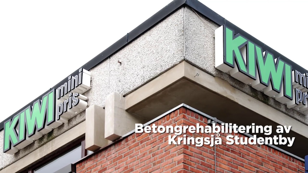 Betongrehabilitering av fasade p&aring; Kringsj&aring; Studentby