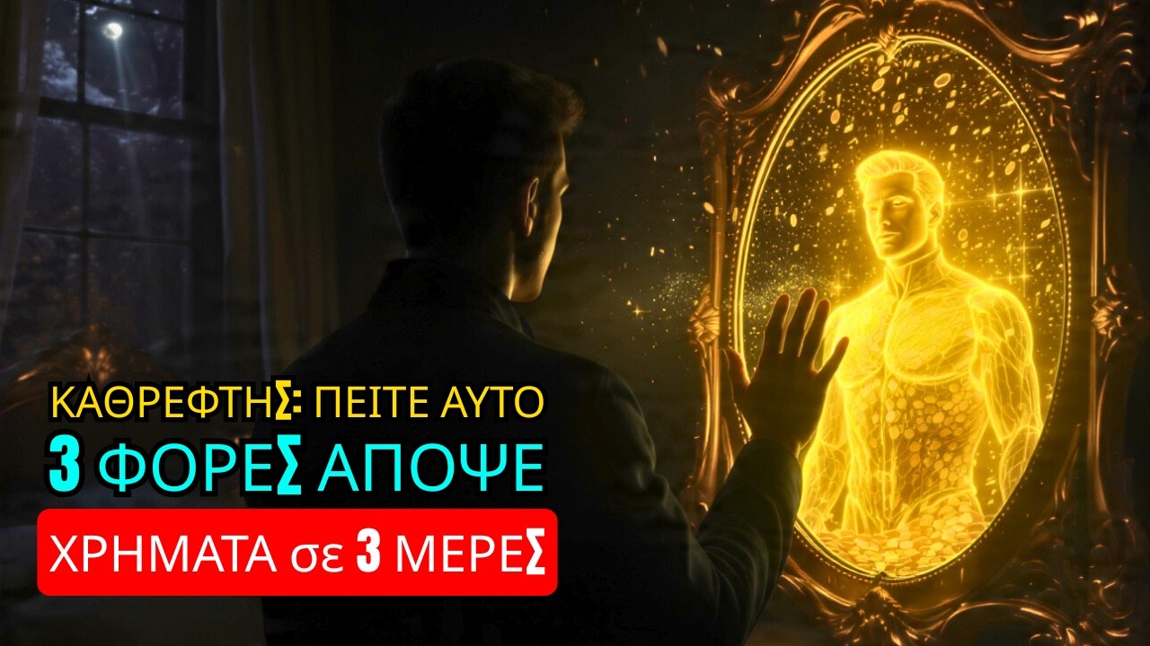ΚΑΘΡΕΦΤΗΣ: ΠΕΙΤΕ ΑΥΤΟ 3 ΦΟΡΕΣ ΑΠΟΨΕ - ΧΡΗΜΑΤΑ σε 3 ΜΕΡΕΣ