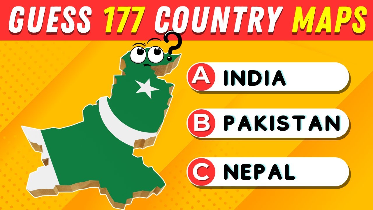 Guess The Country on The Map | Geography Quiz Challenge
