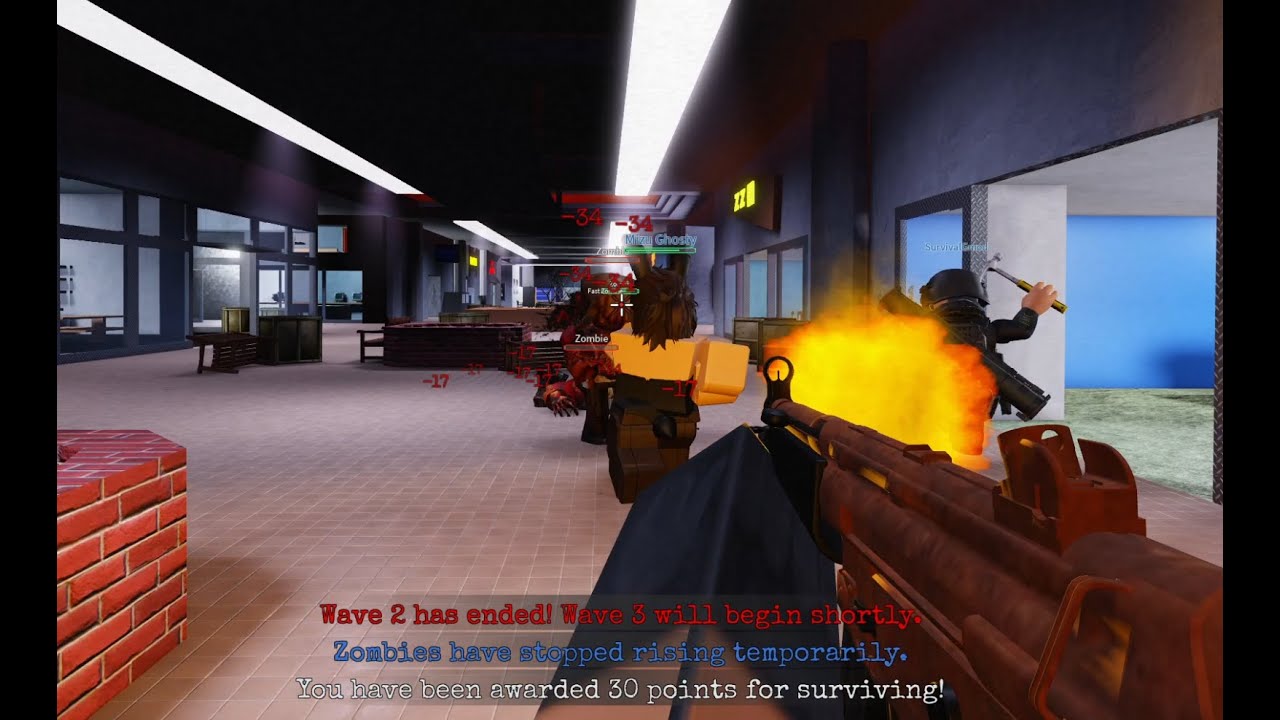 Undead Defense Human Gameplay (Roblox)