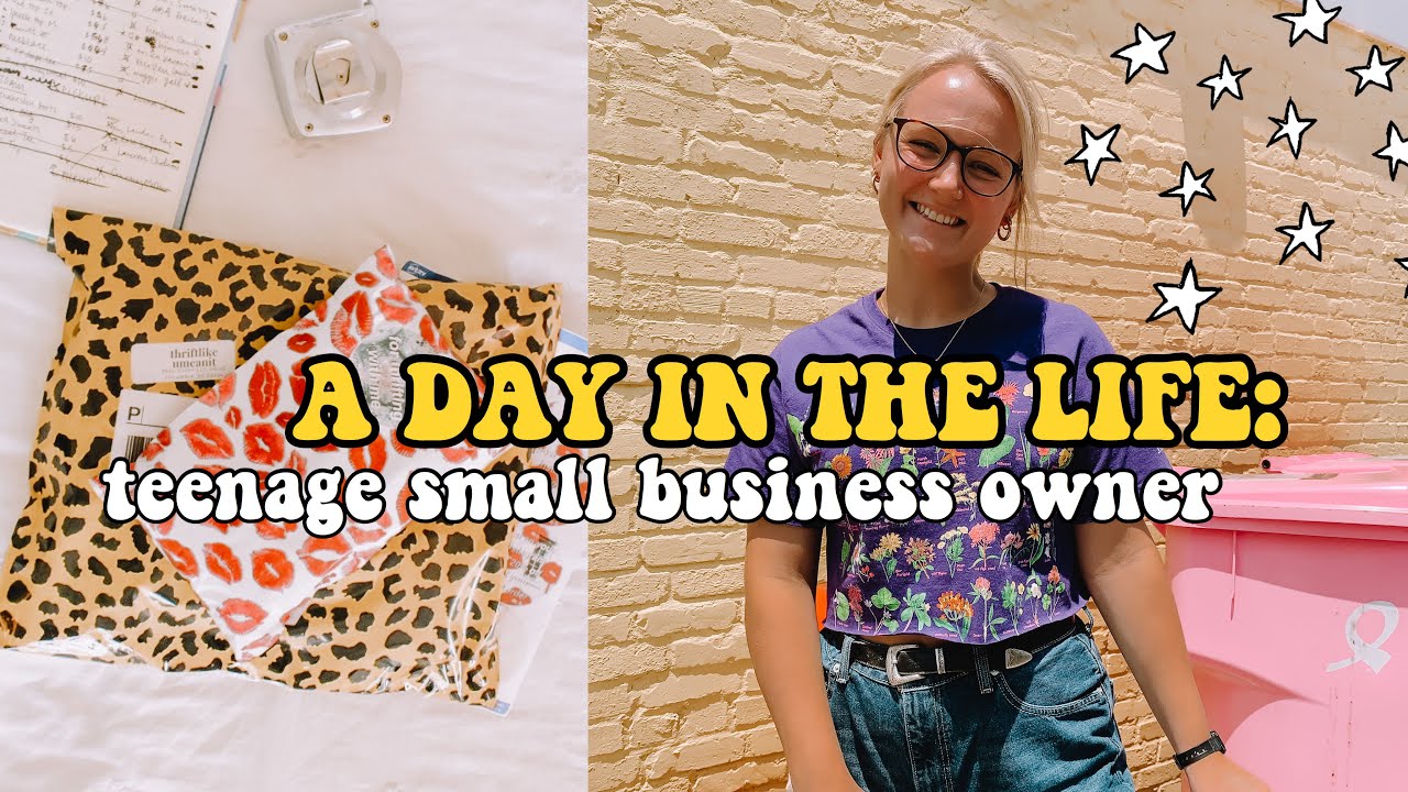 a day in the life of a teenage small business owner *its not easy!*