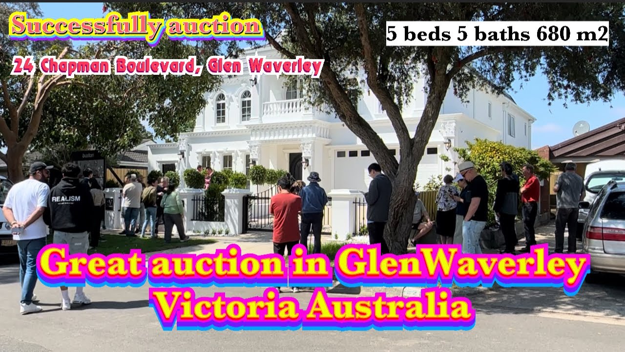 Great auction in Glen Waverley Victoria. Very successfully at 24 Chapman Boulevard, Glen Waverley