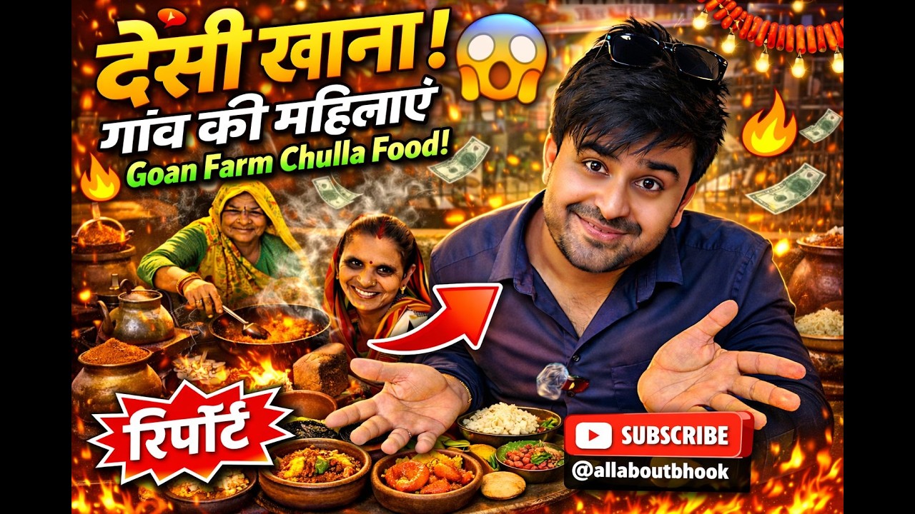 गांव का देसी bundeli खाना 😱 Goan Farm Chulha Food | Street Food India 2026