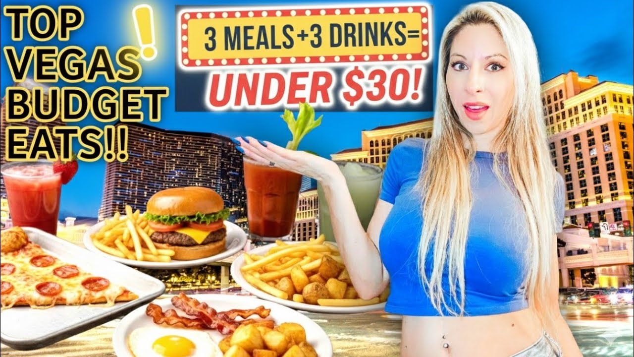 TOP Food & Drink DEALS in LAS VEGAS! FULL DAY of Meals & Cocktails for $30!