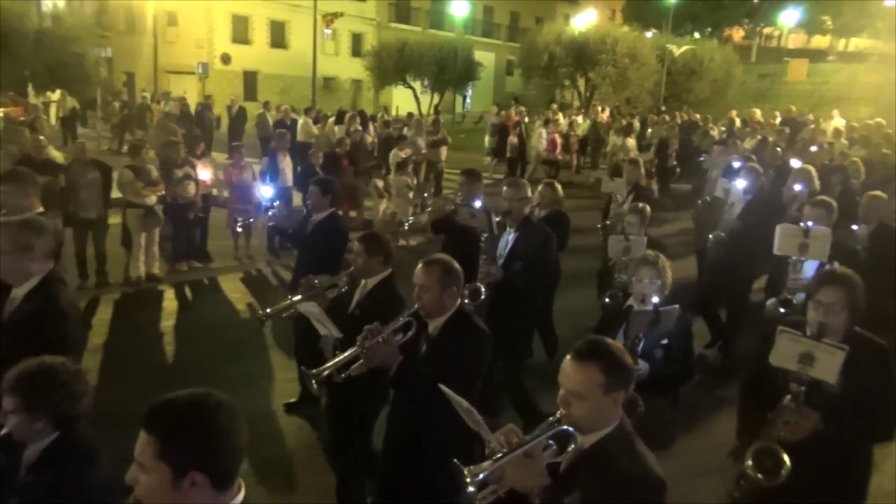 Procesión de la imagen de la Virgen de la Oliva en Ejea.