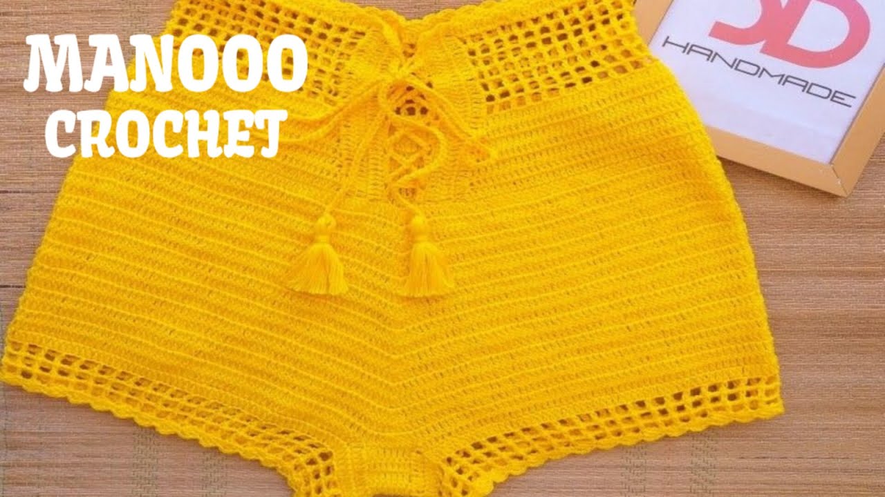 هوت شورت كروشيه طريقة عمل هوت شورت كروشيه | Crochet hot shorts How to make a crochet hot short