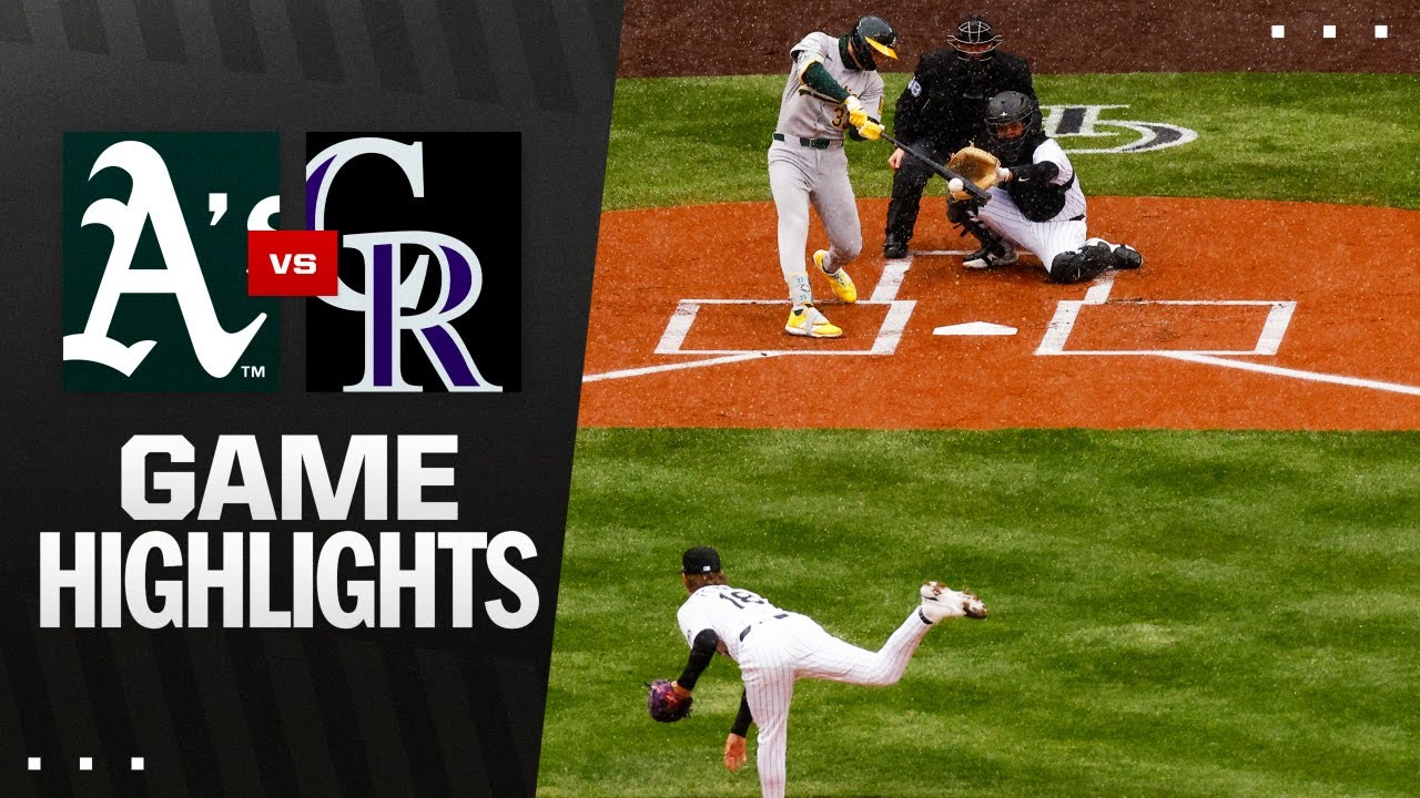 A's vs. Rockies Game Highlights (4/4/25) | MLB Highlights