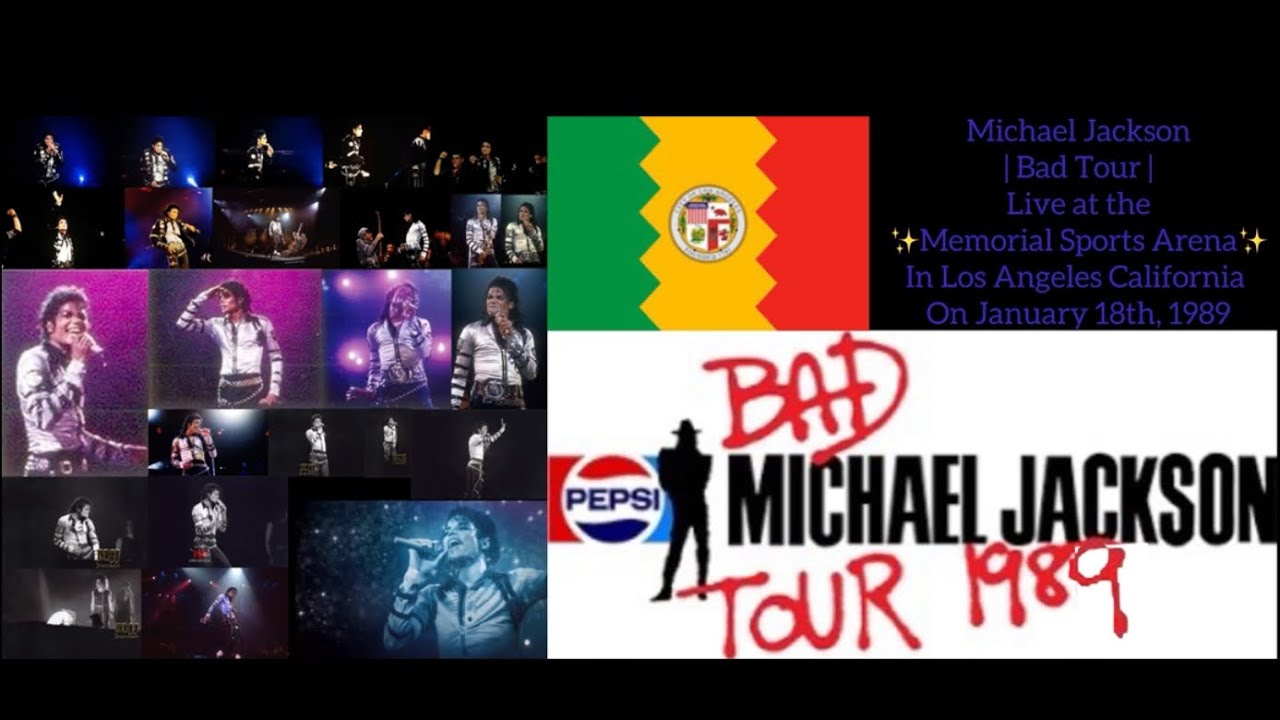 Michael Jackson | Bad Tour Live at Los Angeles January 18th, 1989 (Footage) (Audio is January 26th)
