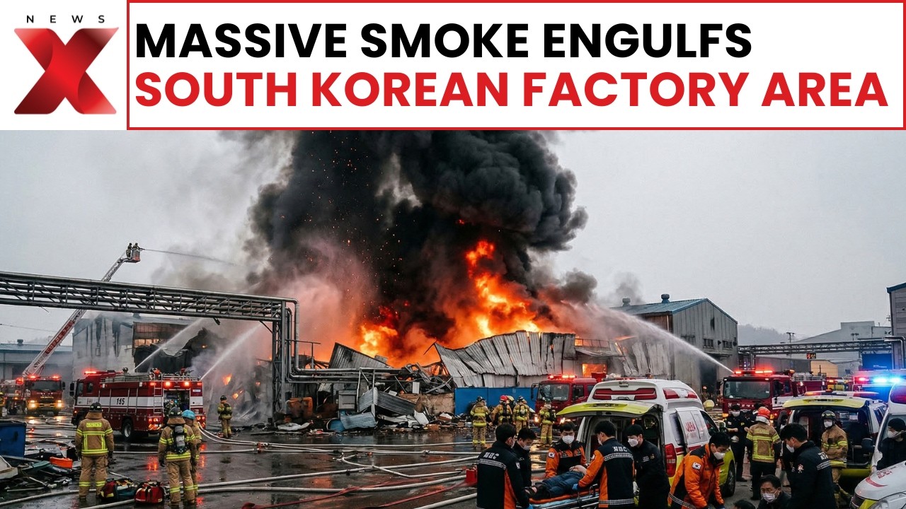 Massive Smoke Engulfs South Korean Factory Area, Emergency Response Underway | NewsX