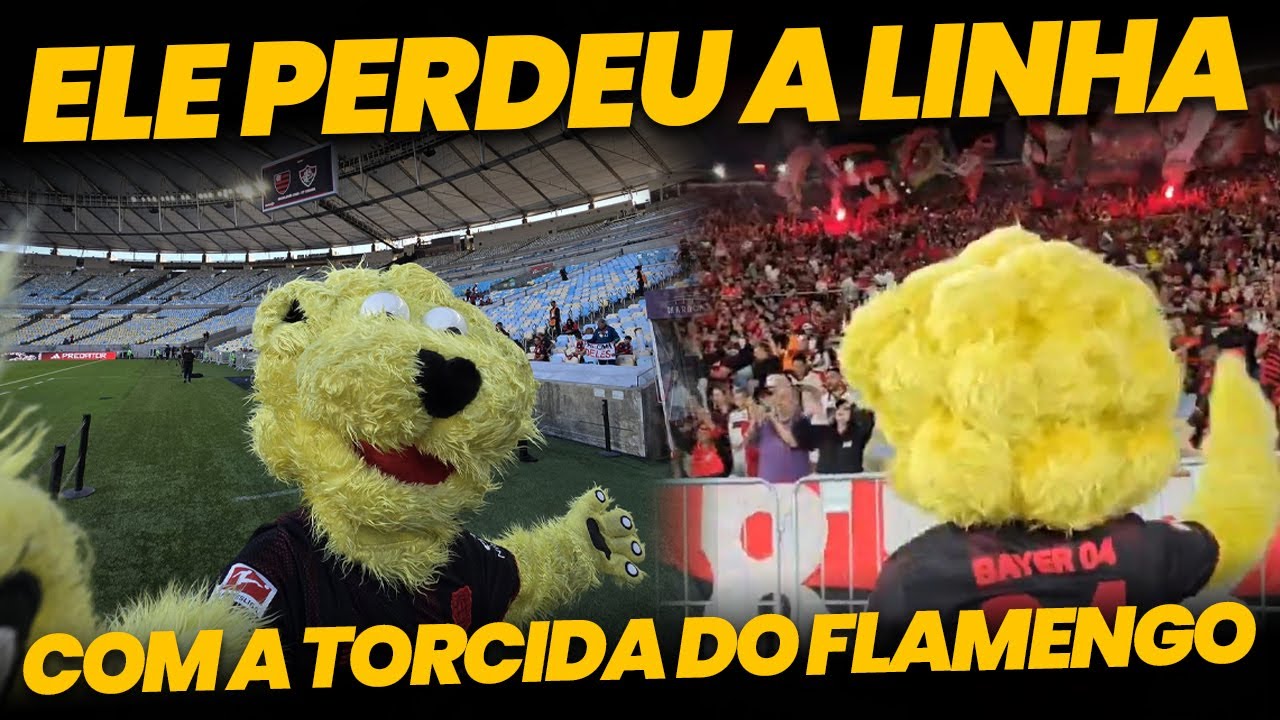 😱 O dia que o mascote do Bayer FICOU MALUCO com a torcida do FLAMENGO no Maracanã!
