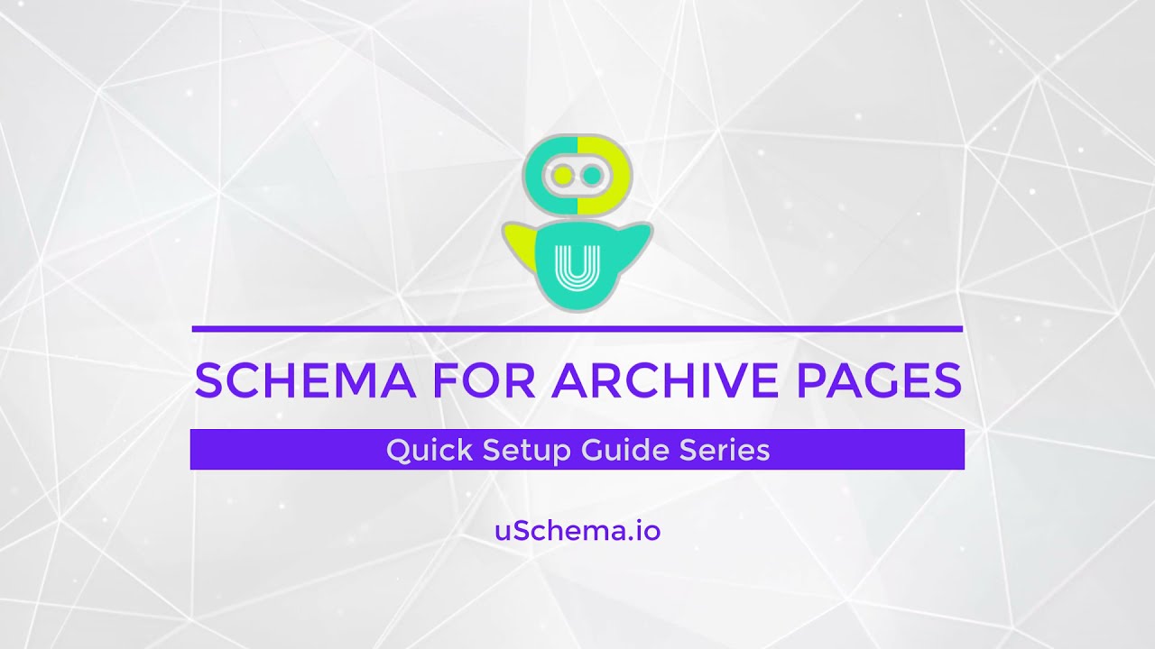 Schema for Archive Pages using Advance Schema Item