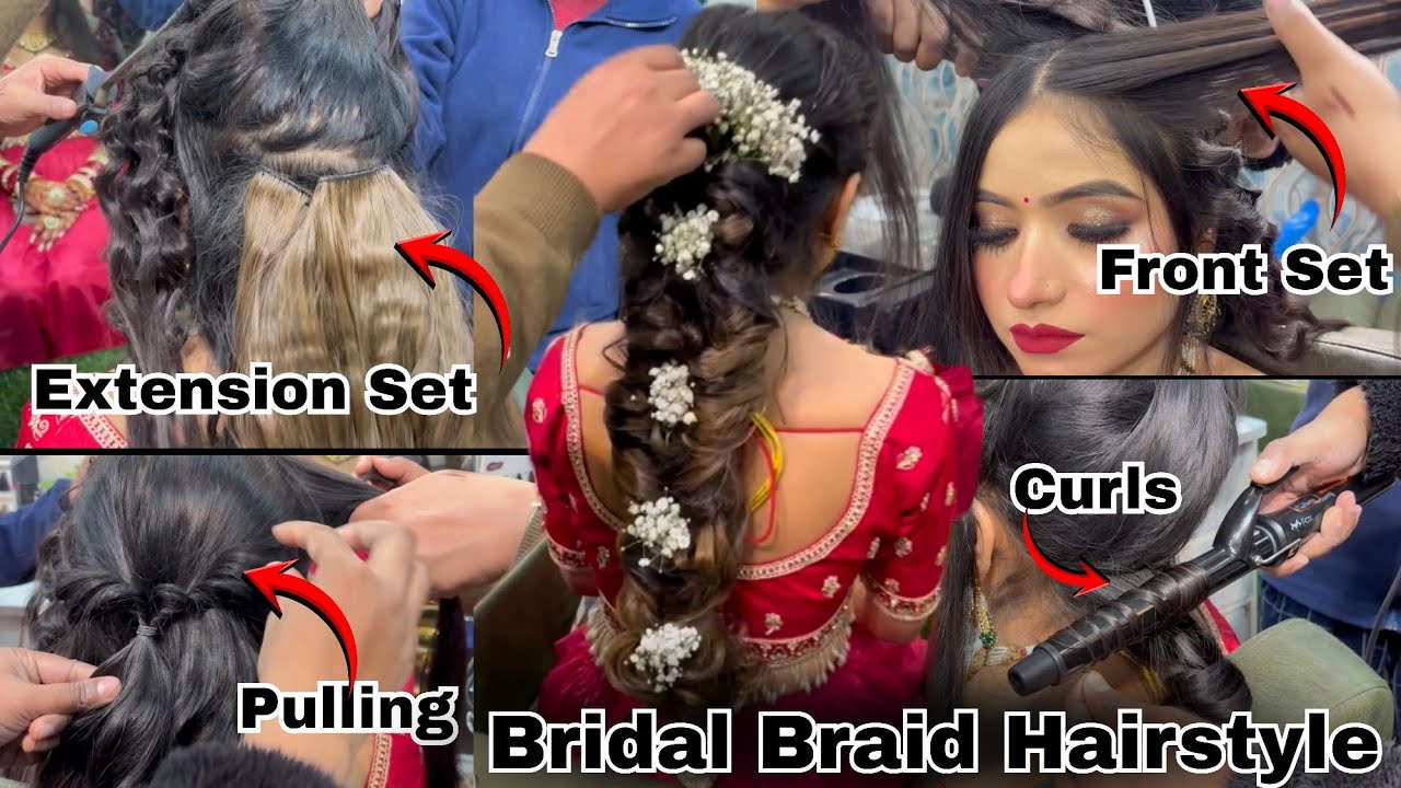 Easy Bridal Trending Braid Hairstyle Step By Step Easy & Fast Tutorial || Salonfact 