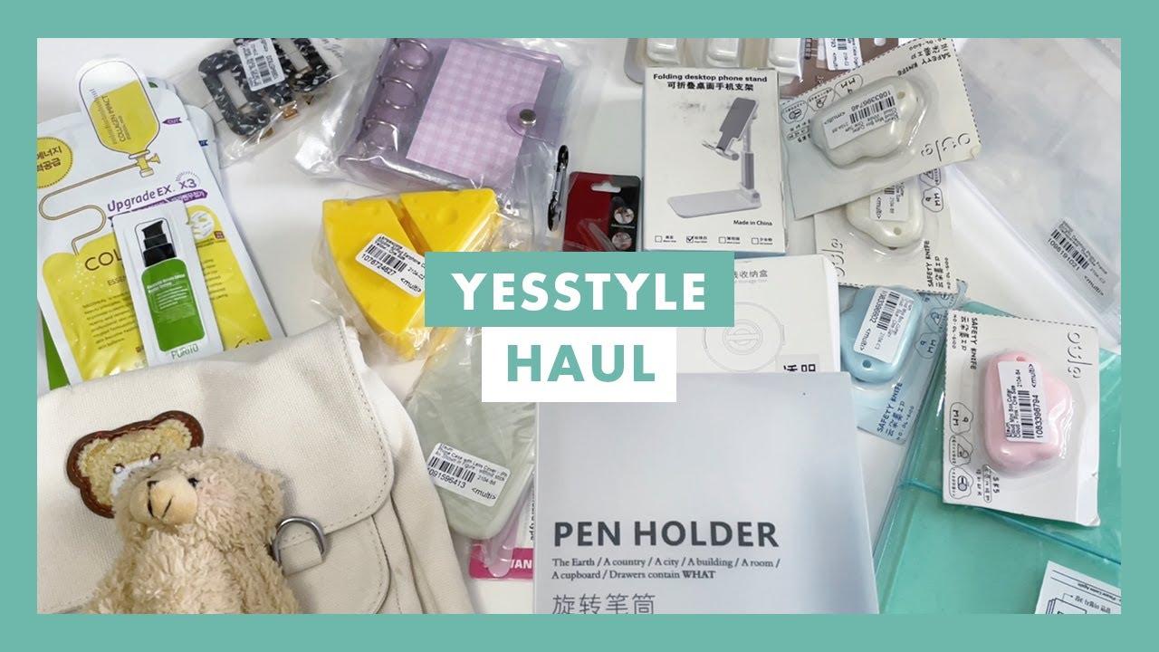 A Very Random and Miscellaneous YesStyle Haul ♡ KBeauty, Stationary, Home Goods, + More