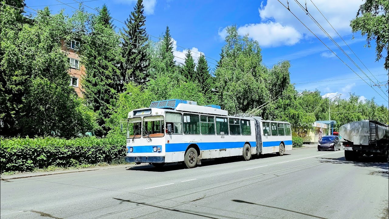 Троллейбус, маршрут №1 ЗиУ-683 КВР БТРМ б.4008 (31.05.2025) Барнаул