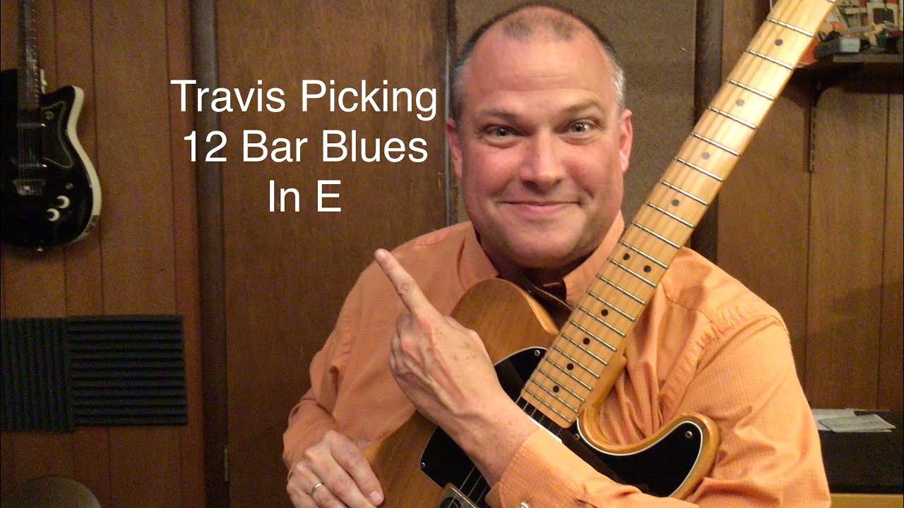 How To Travis Pick Over The 12 Bar Blues - Country Rockabilly