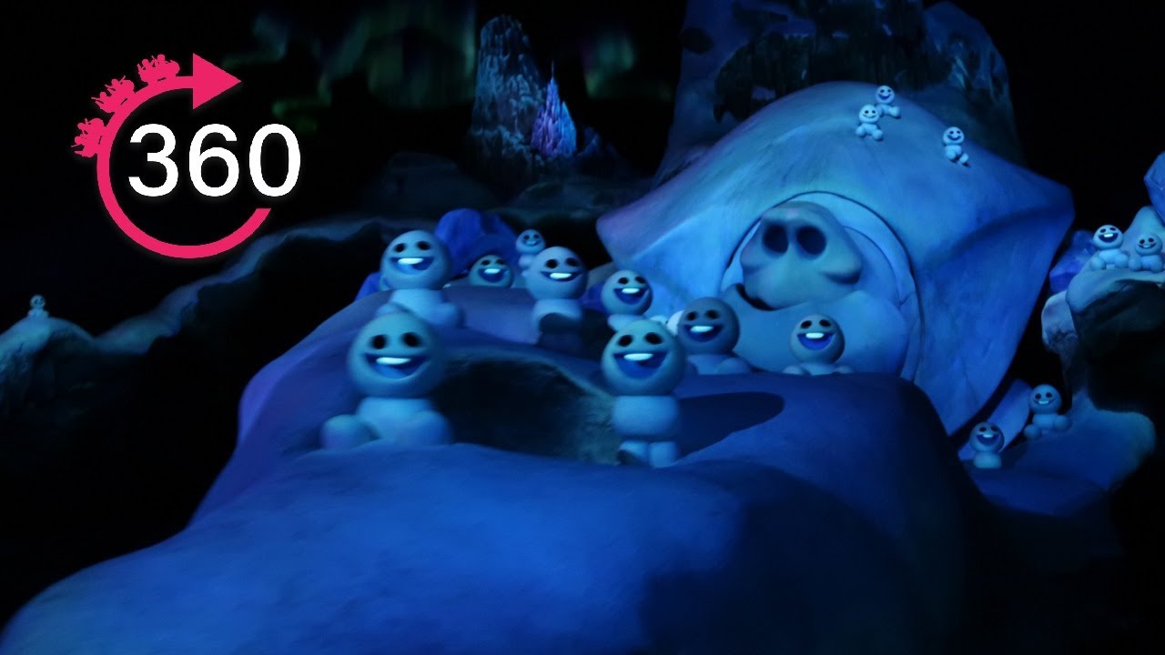 360º Ride on Frozen Ever After Ride at Epcot, 4K HD