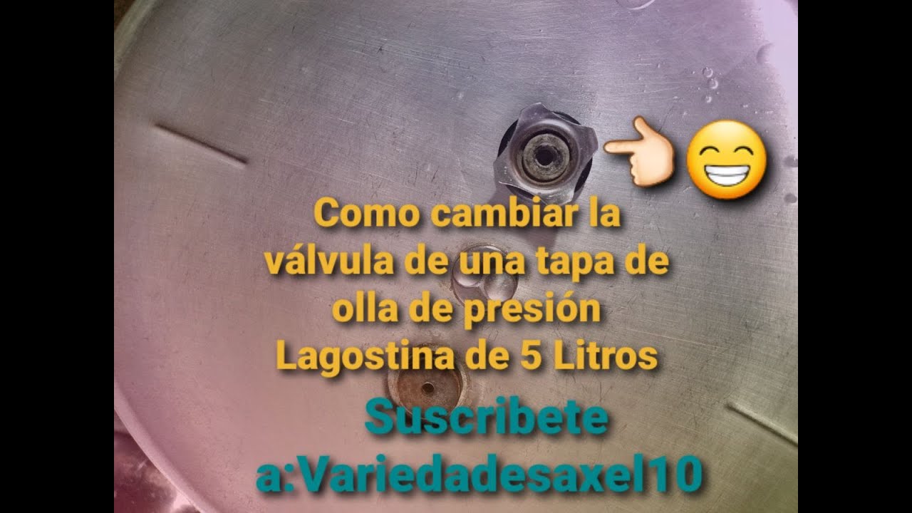 Como cambiar la válvula de una tapa  de olla de presión Lagostina de 5 litros