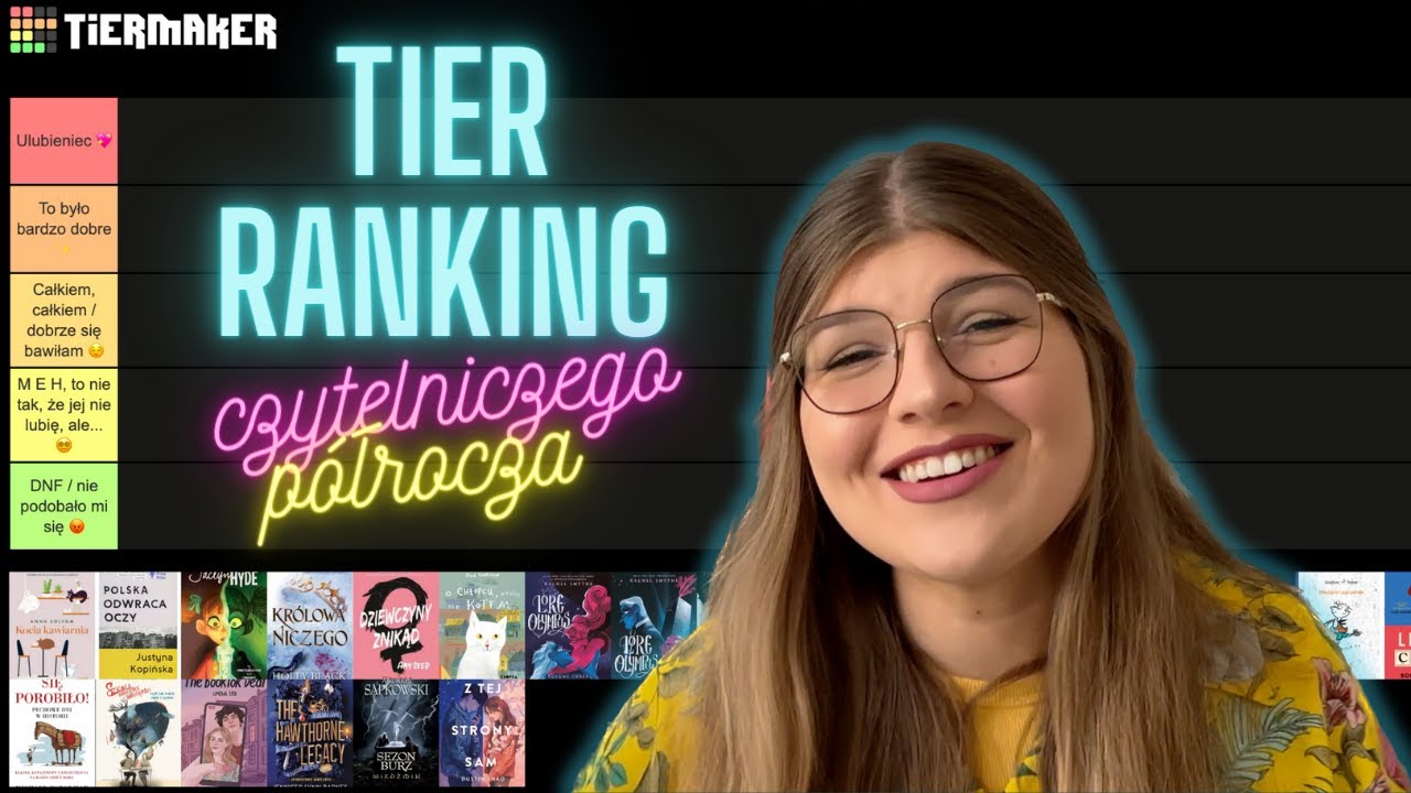 ✨ CZYTELNICZY TIER RANKING książek, które przeczytałam w pierwszej połowie 2023 roku ✨