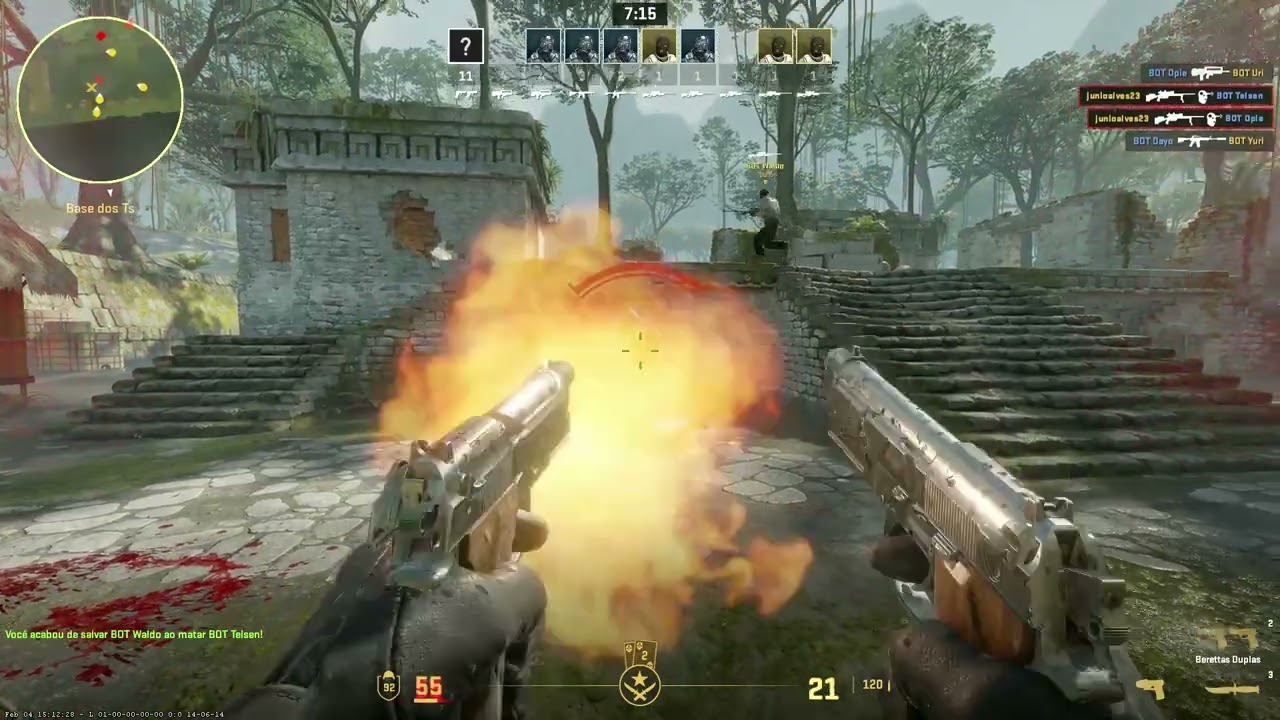 Counter-Strike 2 Gameplay em Português Casal jogando Treinamento