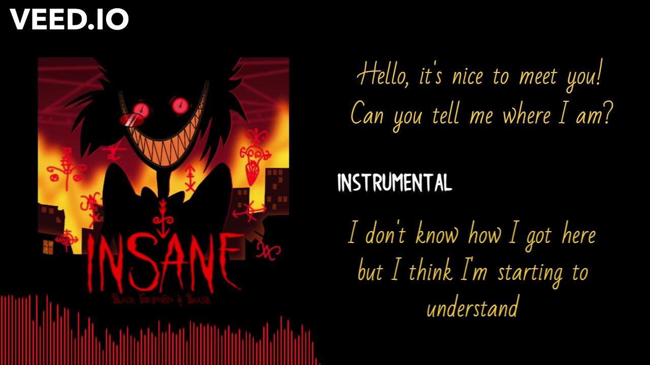 INSANE - KARAOKE (A Hazbin Hotel Song) - Black Gryph0n & Baasik
