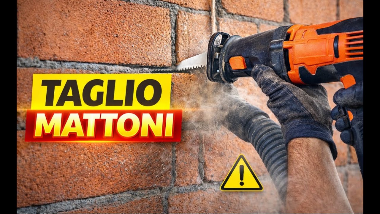 Tagliare una Parete di Mattoni con Sega Elettrica | Metodo Preciso e Pulito