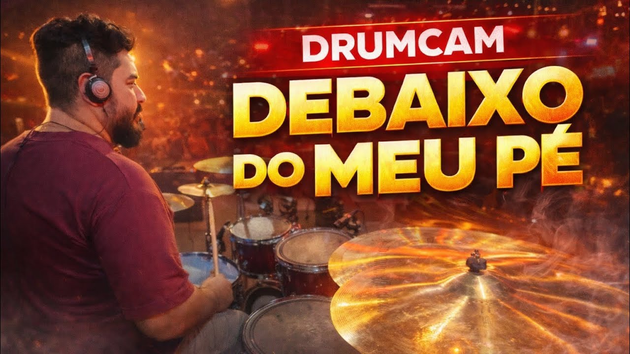 DEBAIXO DO MEU PÉ | Comunidade Internacional da Zona Sul | Drumcam Ao Vivo na Igreja 🔥🥁