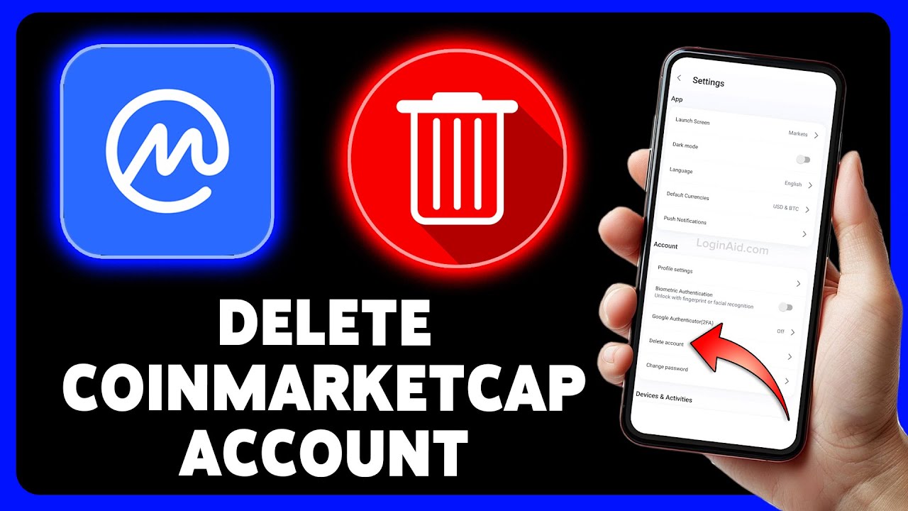 How To Delete CoinMarketCap Account 2024 | Remove Account On CoinMarketCap App Permanently
