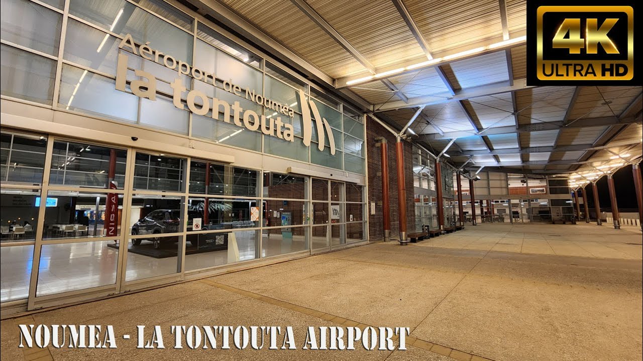 A walking tour of Noumea La Tontouta Airport 4k